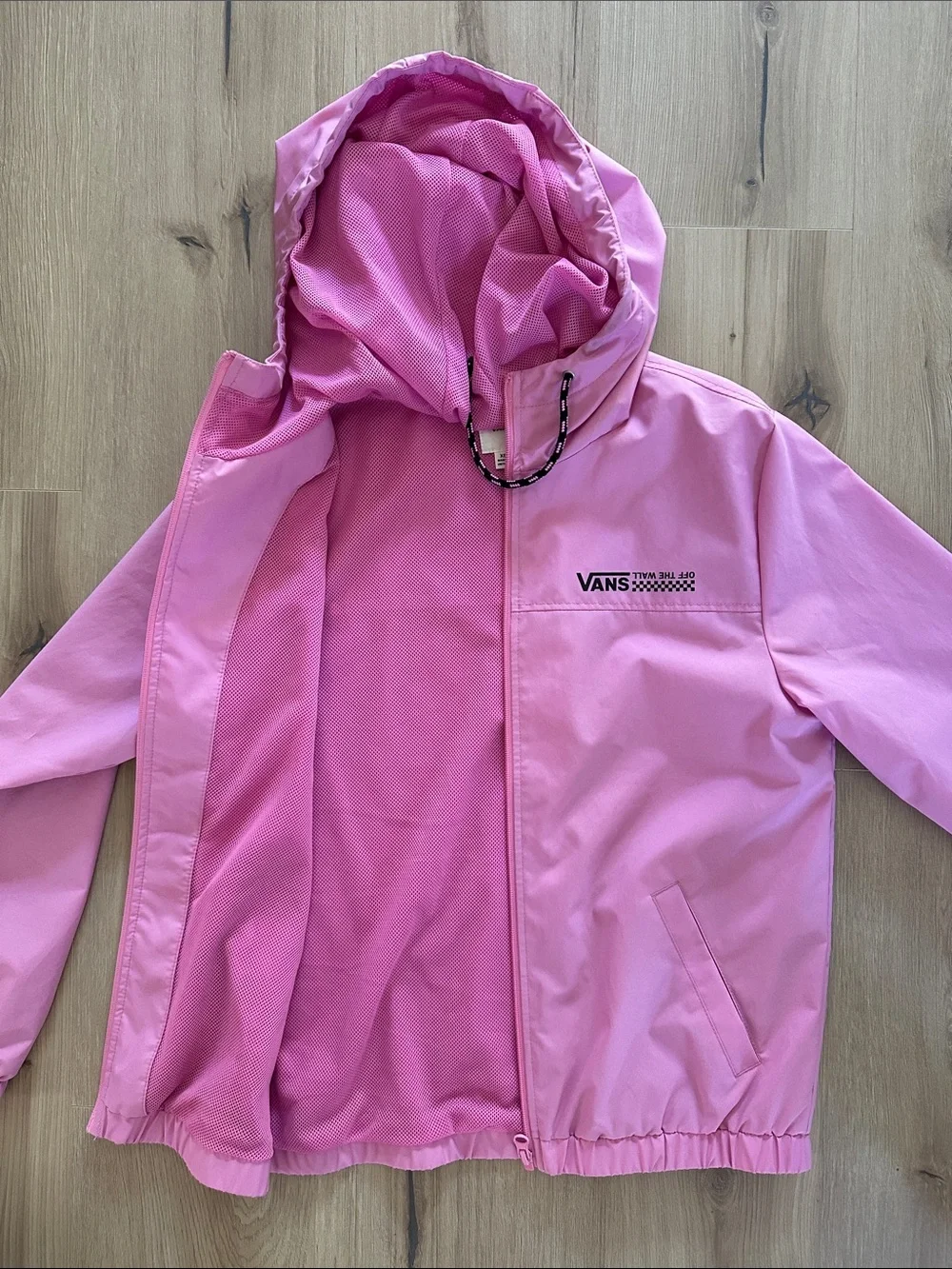 Vans Pink Hooded Rain Jacket for Kids